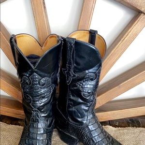 LUCCHESE CROCODILE MENS BOOTS